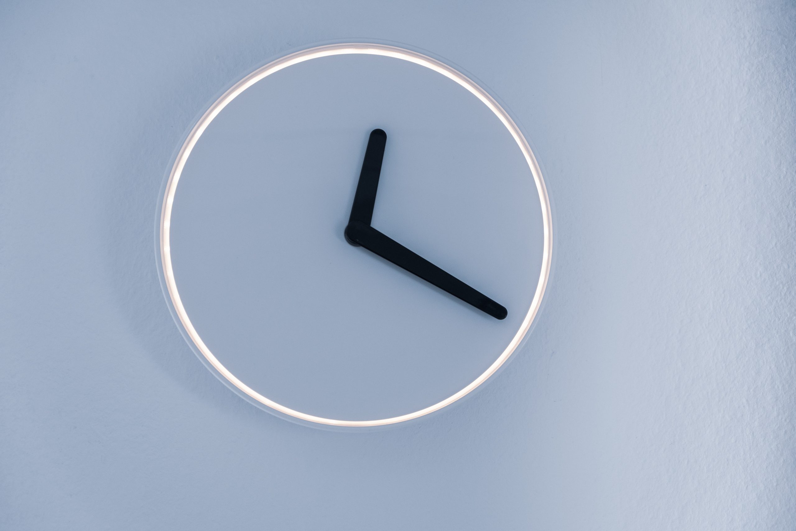 Clock depicting time management